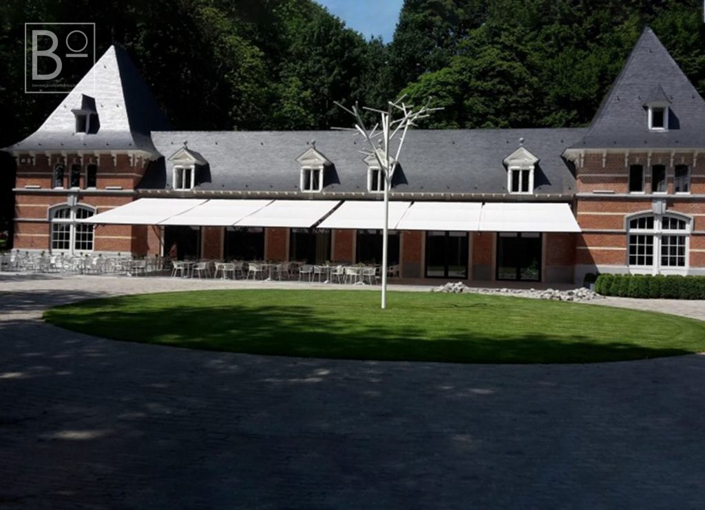 meerdere schaararmschermen om lengte te overkappen